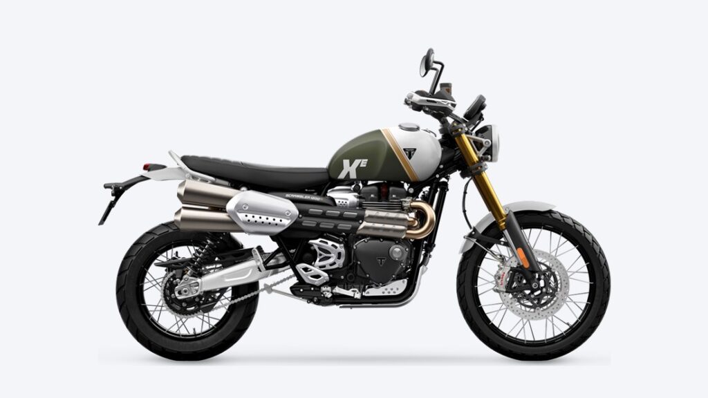 Triumph Scrambler 1200 XE em foto oficial de divulgação