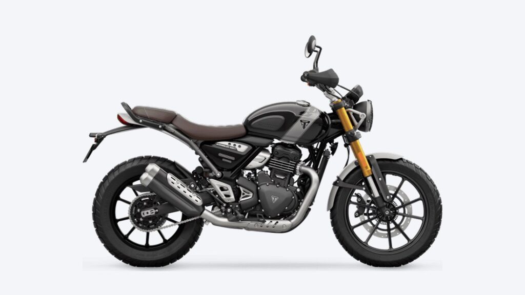 Triumph Scrambler 400 X em foto oficial de divulgação