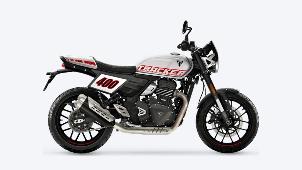 Triumph Tracker 400 em foto oficial de divulgação