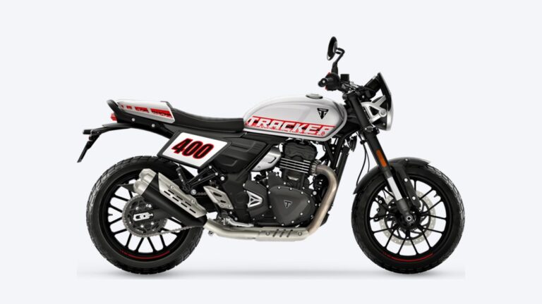 Triumph Tracker 400 em foto oficial de divulgação