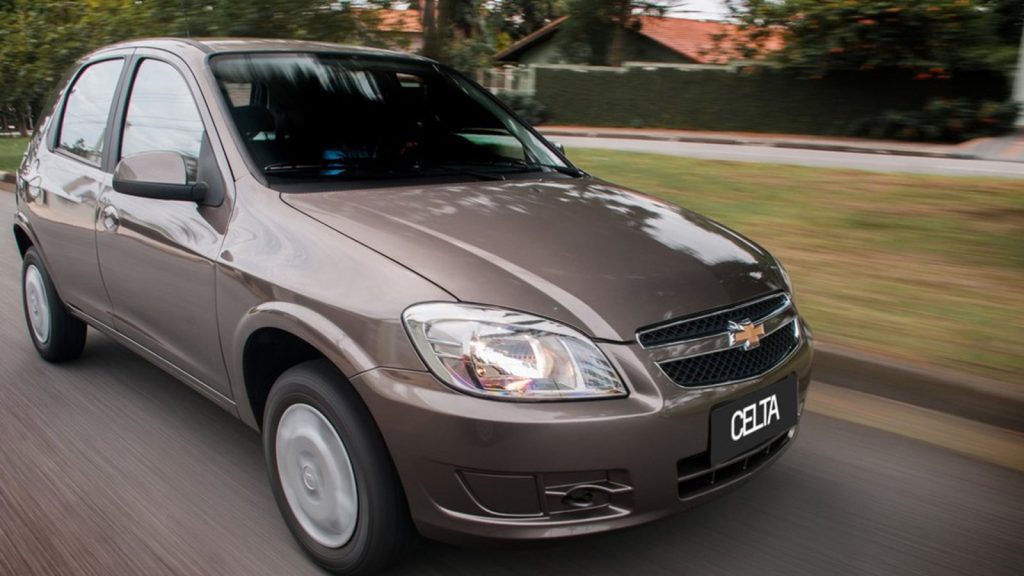 Chevrolet Celta em foto de divulgação