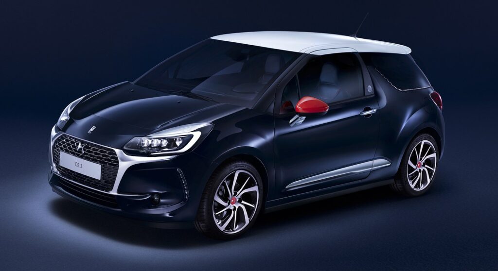 Citroën DS3 em foto oficial de divulgação, na fase em que já trazia o emblema DS