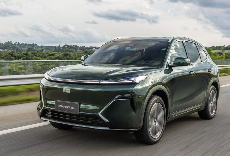 Geely EX5 em foto oficial de divulgação