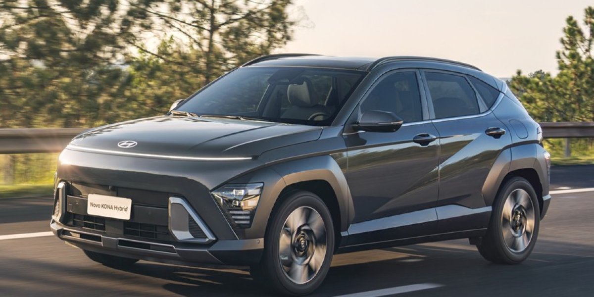 Hyundai Kona Hybrid – vista 3/4 dianteira